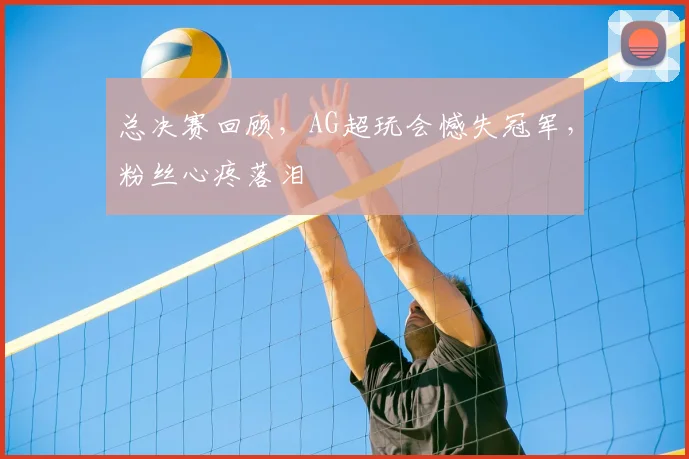 总决赛回顾，AG超玩会憾失冠军，粉丝心疼落泪